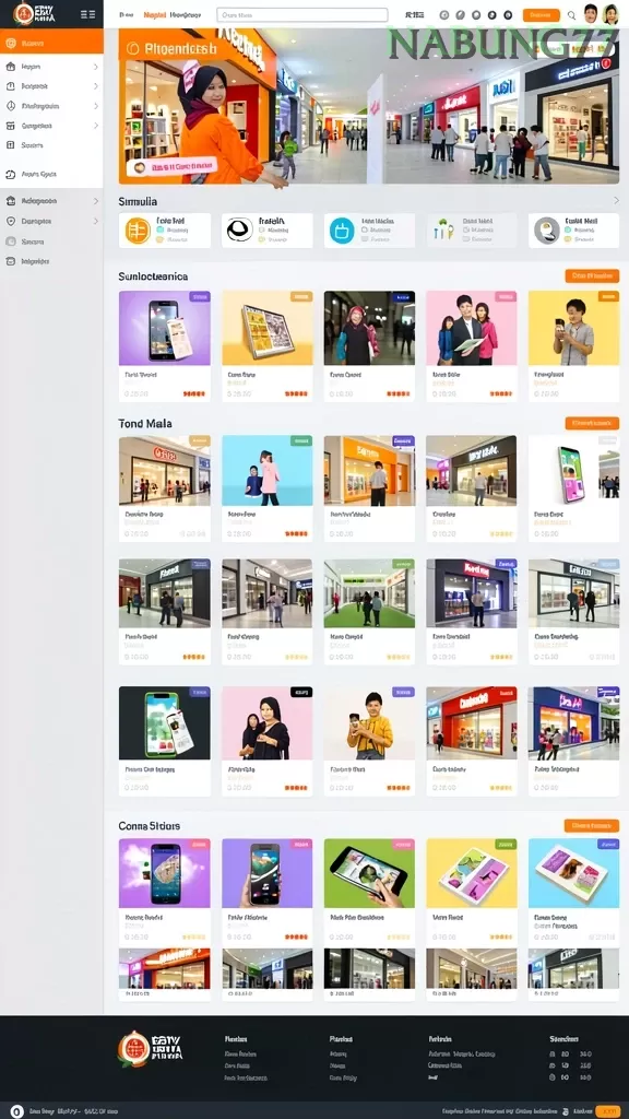 Cuplikan layar DINGDONG77 — menu navigasi