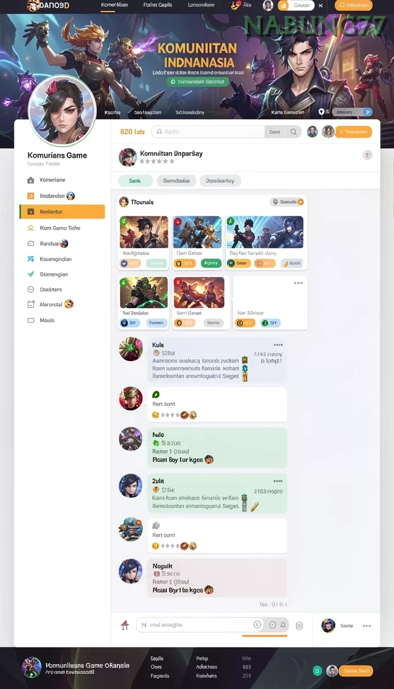 Cuplikan layar INDO126 — menu navigasi