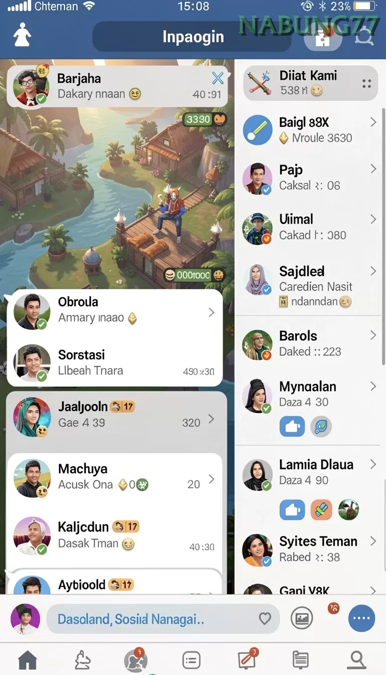 Cuplikan layar BW888 — aktivitas