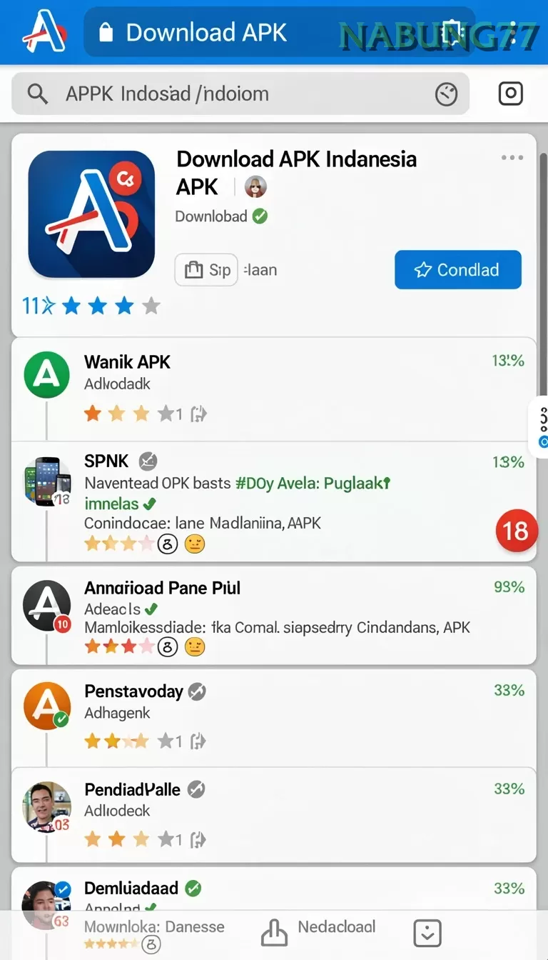 Cuplikan layar NAGAWIN — aktivitas